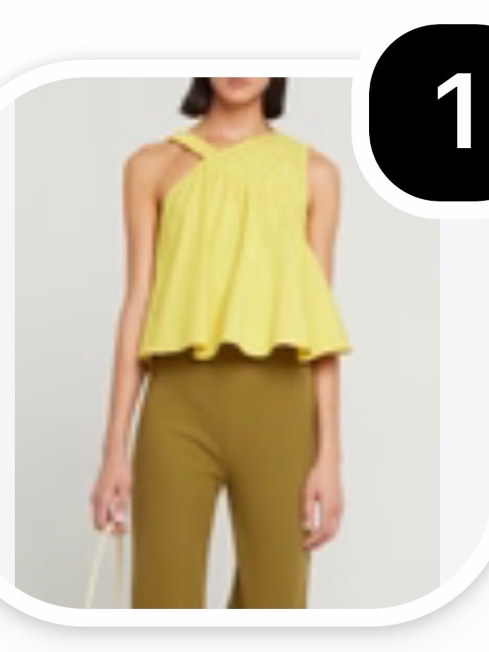 Kourt Tejal Top yellow
